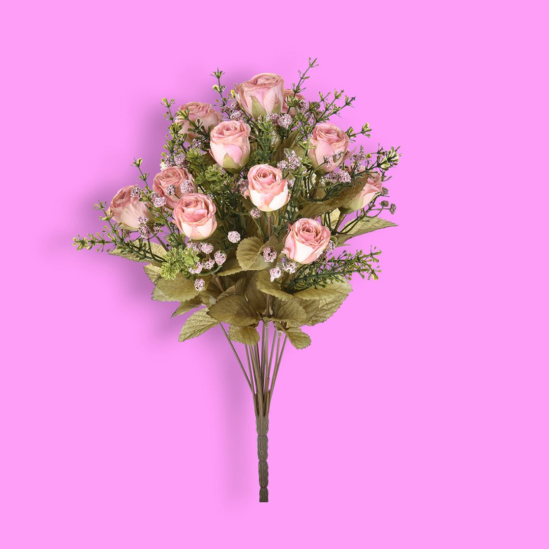 Bouquet di rose dry artificiale • 40 cm