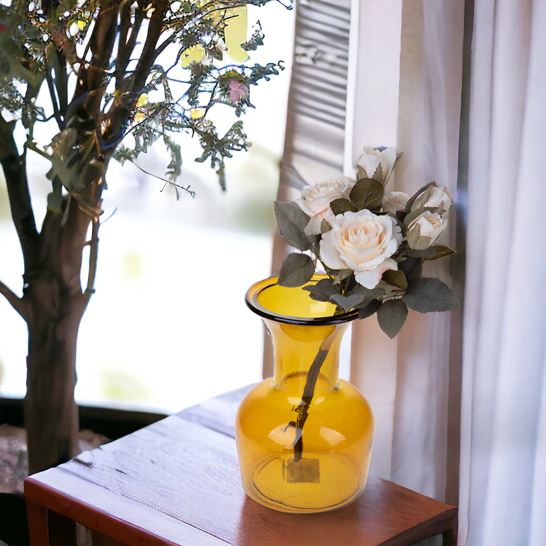 2 Pezzi • Mazzo rose bocci artificiale • 28 cm