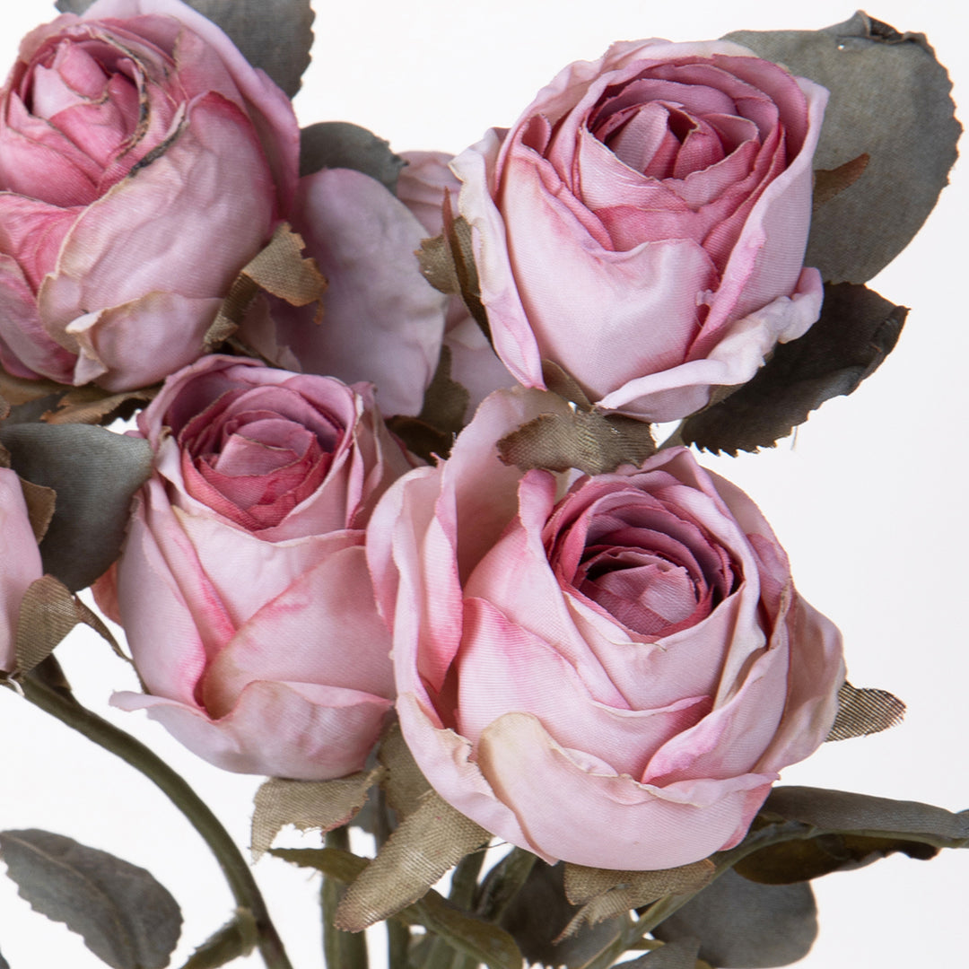 3 Pezzi • Mazzo rose aperte artificiale • 34 cm