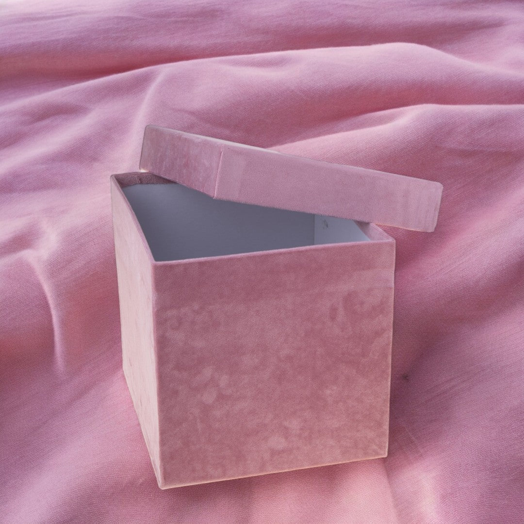 Set di 2 Scatole Quadrate Velluto  • 23,5 cm