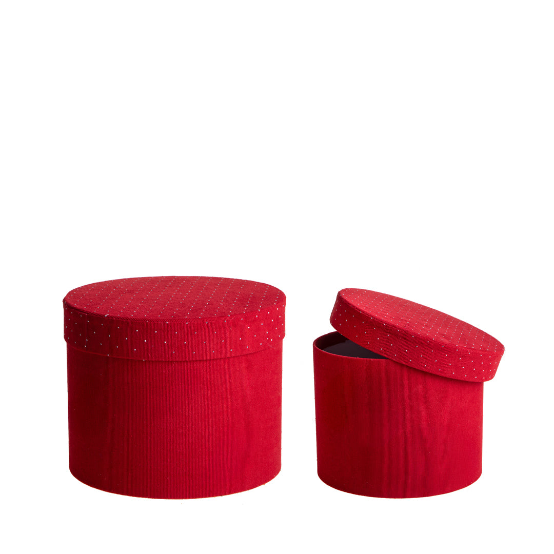 Set di 2 Cappelliere / Vel/Str • 20 cm
