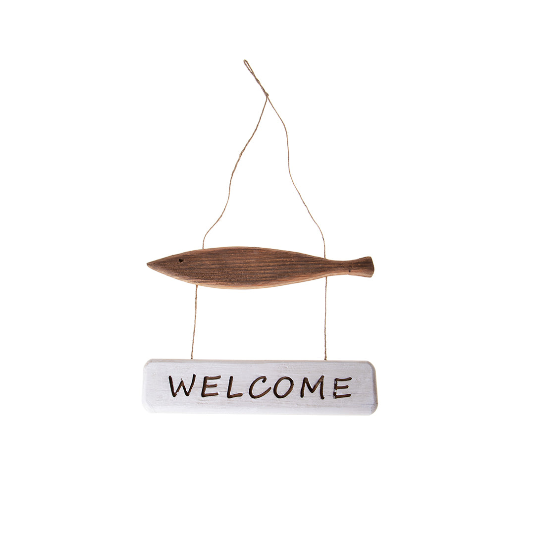 Pesce da appendere "welcome" • 30 cm