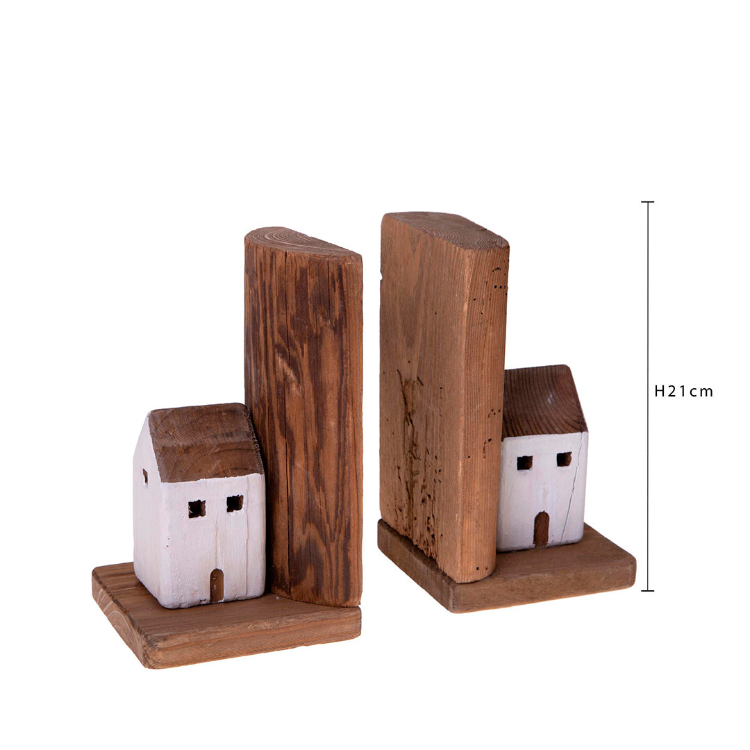 Set 2 reggilibro con cabine • 21 cm