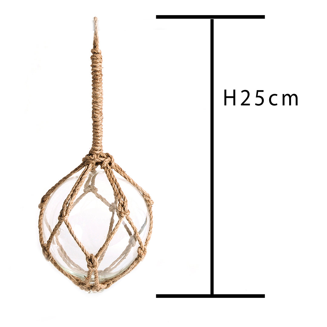 Sfera vetro con corda • 25 cm