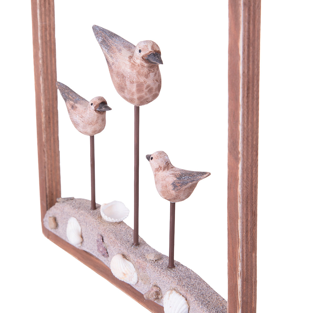 Decorazione marina Set di 2 Quadri con Gabbiani assortito • 22 cm