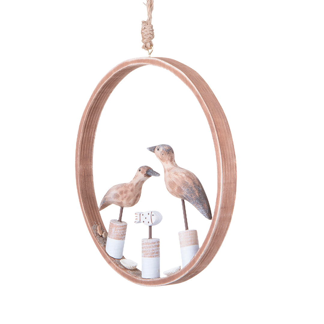 Decorazione marina Set di 2 Quadri con Gabbiani assortito • 22 cm