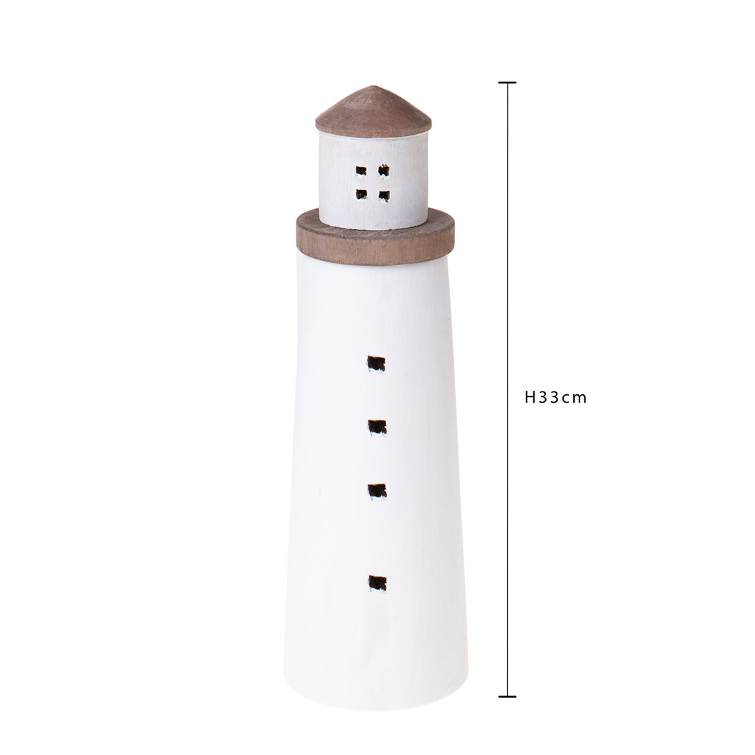 Faro rotondo legno • 33 cm