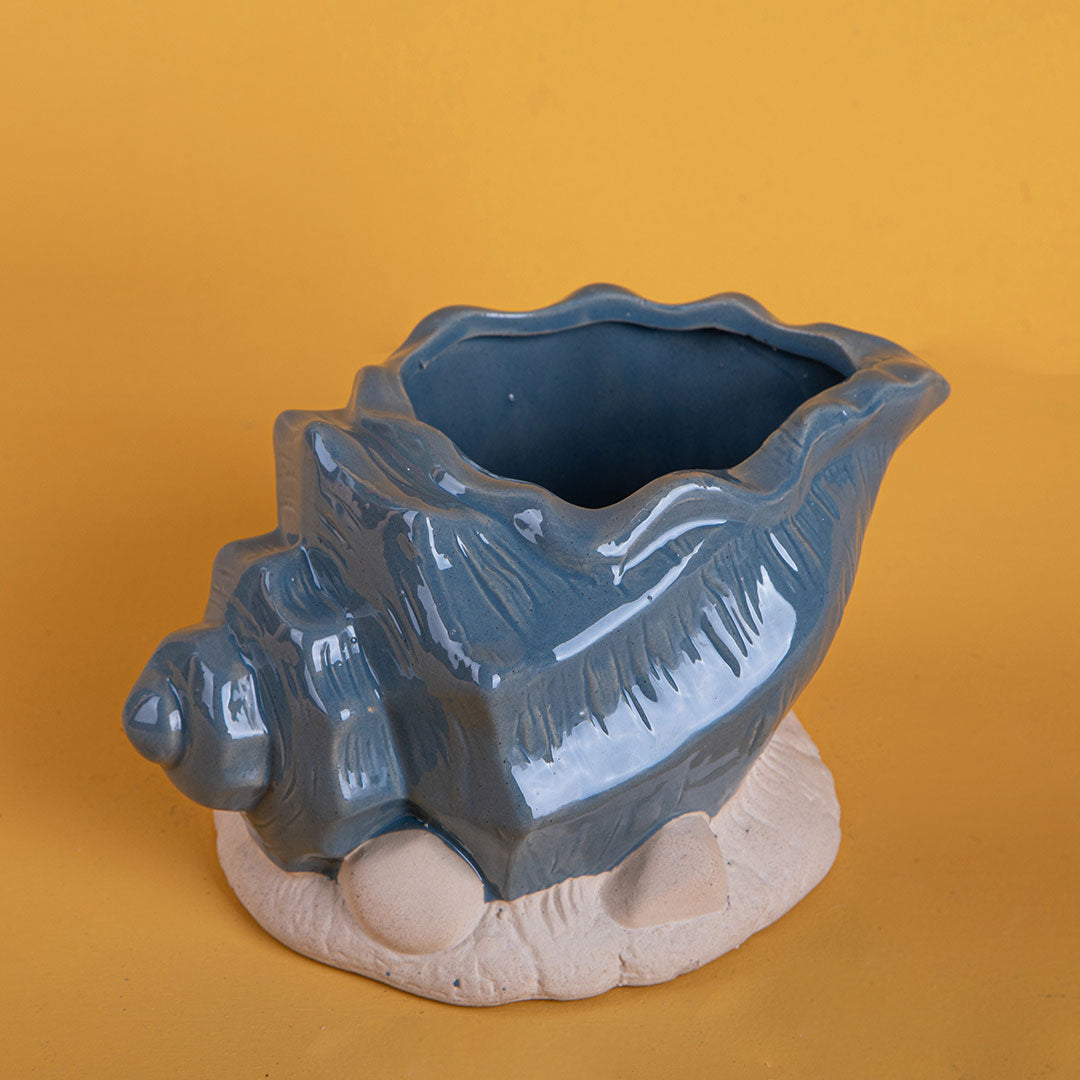Vaso conchiglia con base • 11 cm