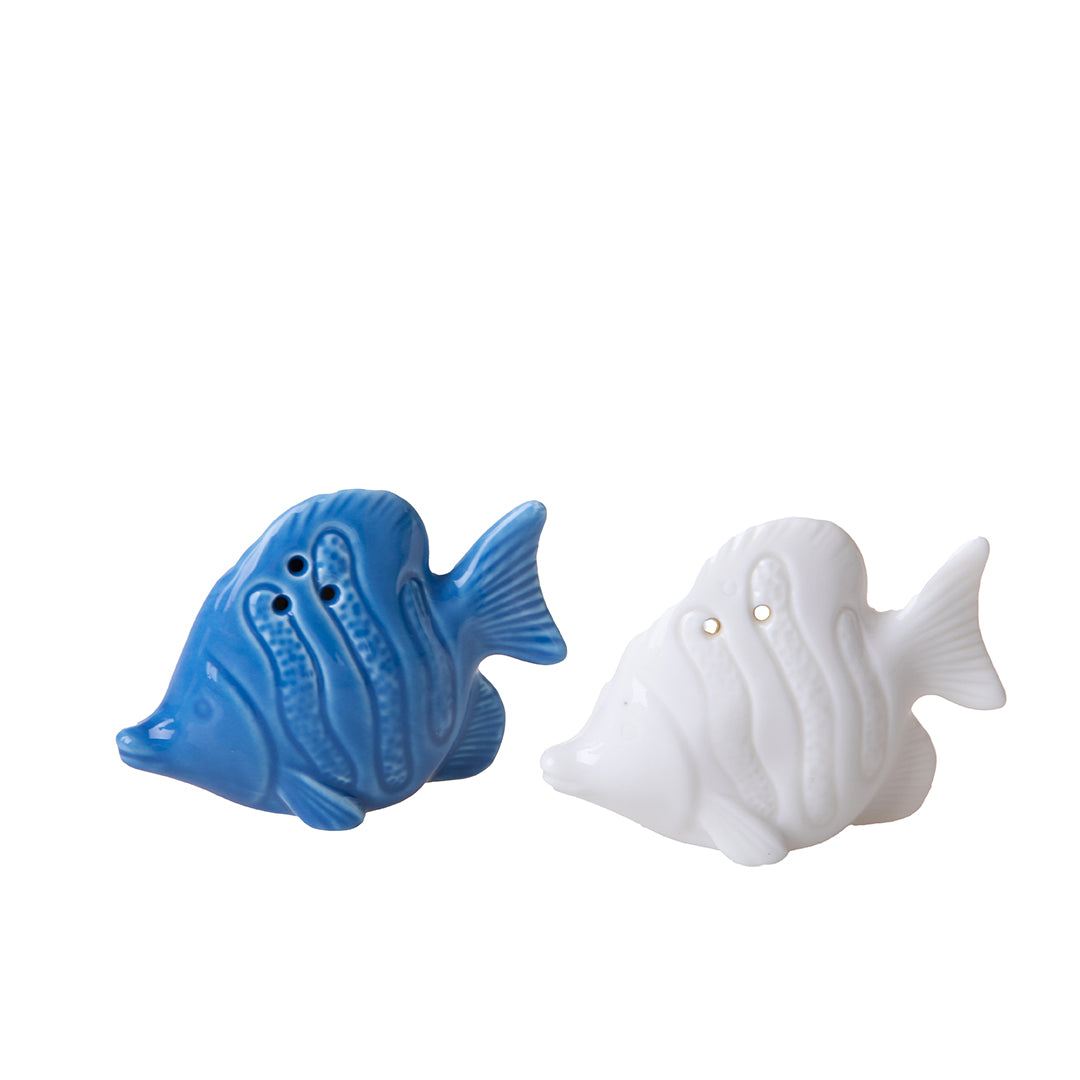 Decorazione marina Set di 2 Pesce Sale e Pepe • 7,5 cm
