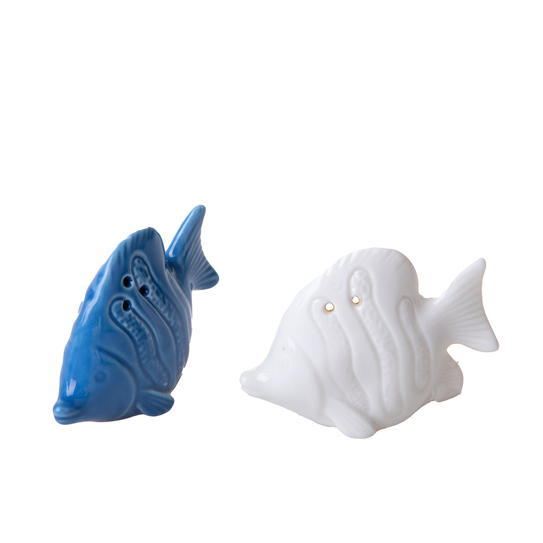 Decorazione marina Set di 2 Pesce Sale e Pepe • 7,5 cm
