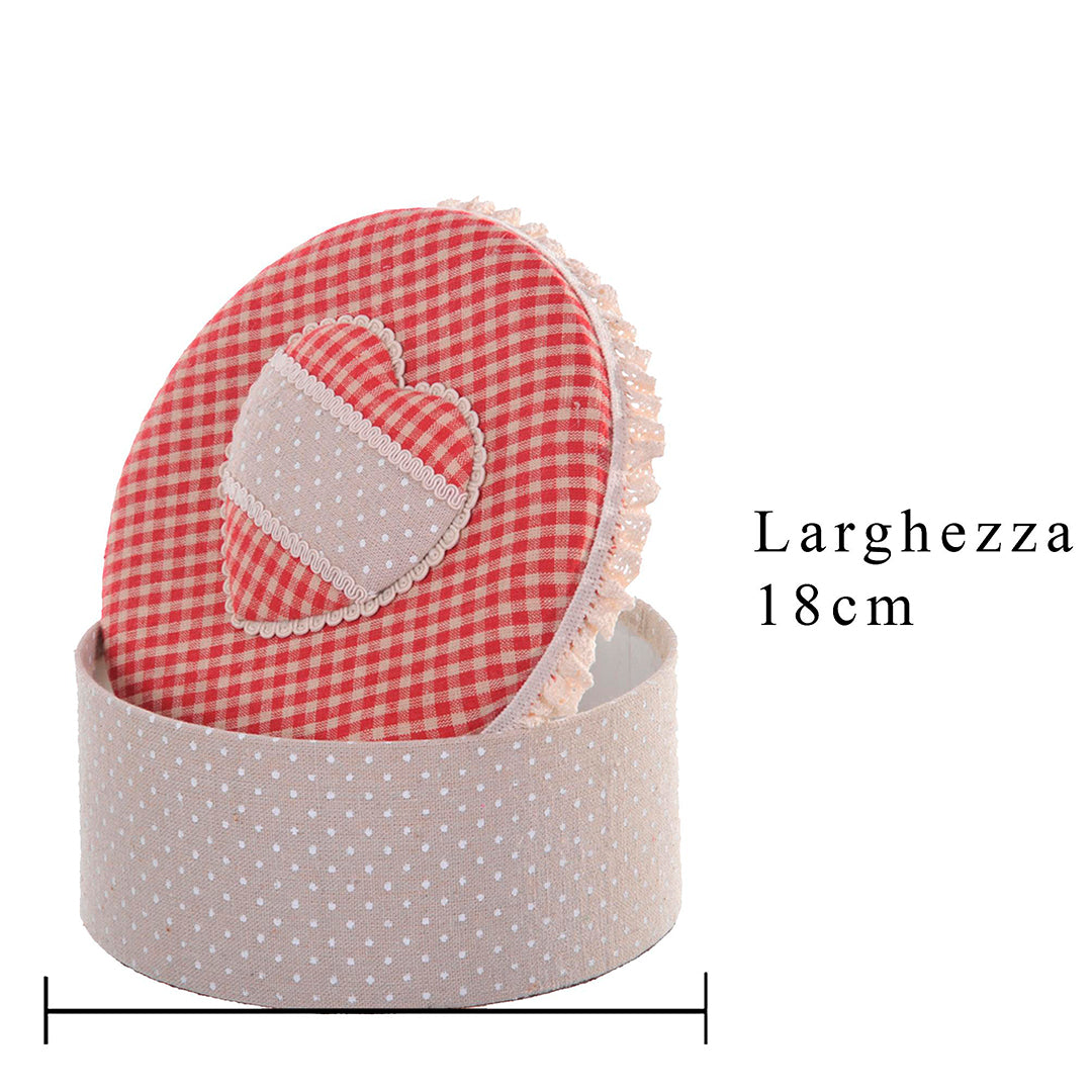 2 Pezzi • Barattolo con cuore misure • 89 cm