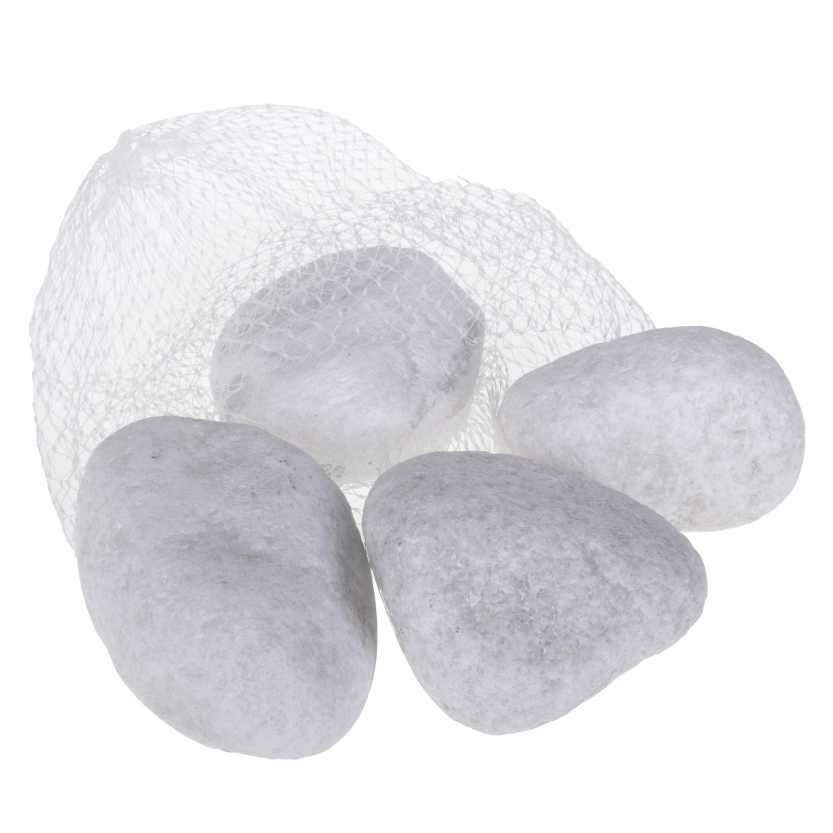 12 Pezzi • Sassi bianchi medi • 4 cm