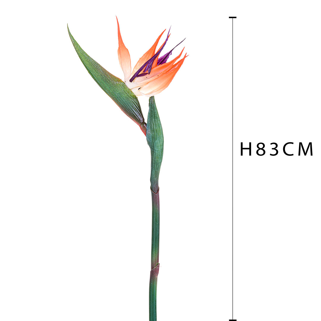 3 Pezzi • Fiore di Strelizia artificiale • 83 cm