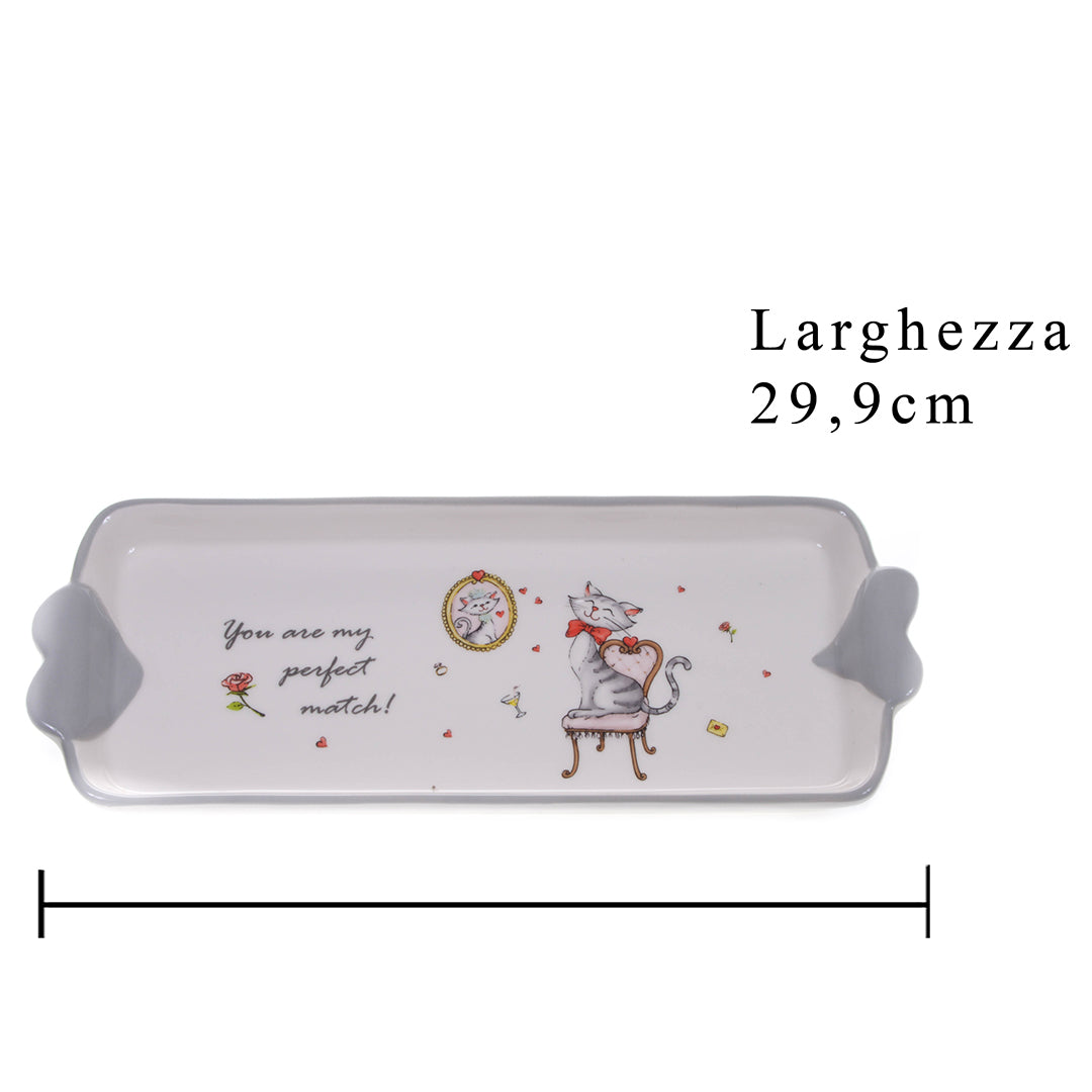 Vassoio con decoro cuore • 29,5 cm