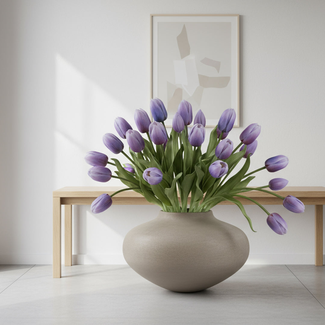 4 Pezzi • Tulipano per 5 fiori • 39 cm