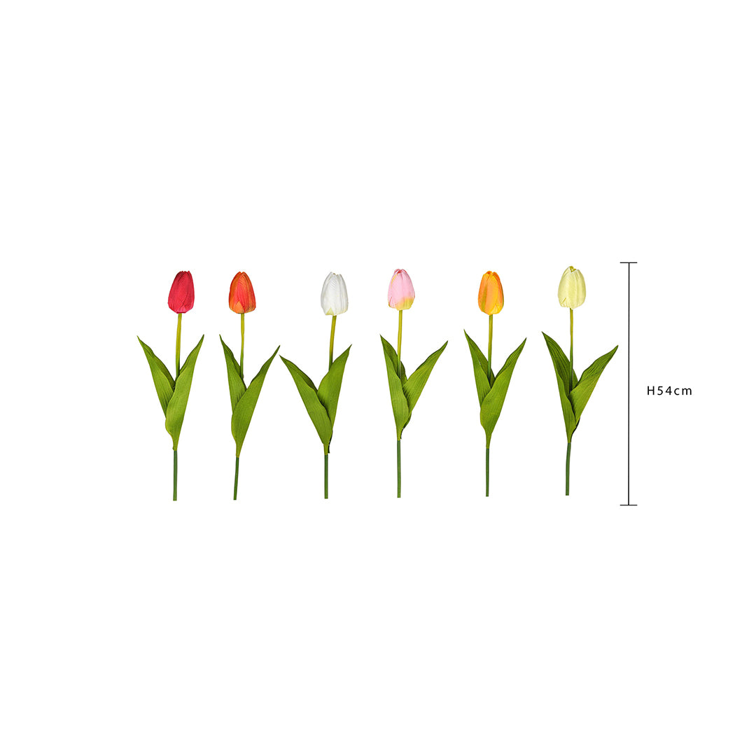 12 Pezzi • Fopre do Tulipano artificiale • 54 cm