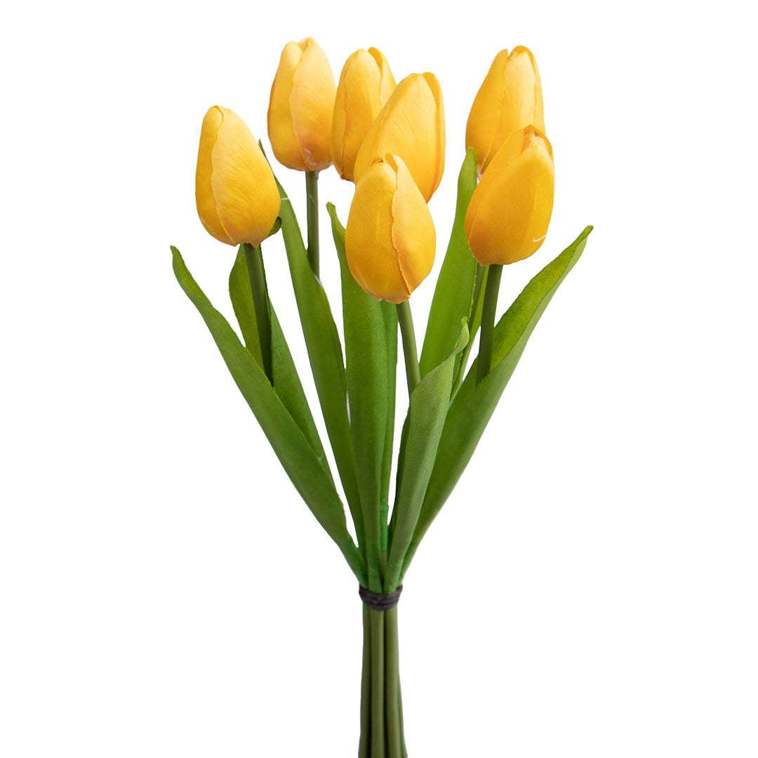 Mazzo di 7 tulipani artificiali • 37 cm