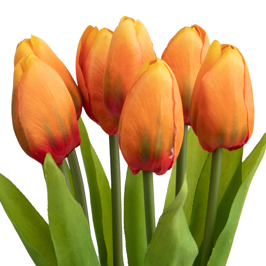 Mazzo di 7 tulipani artificiali • 37 cm