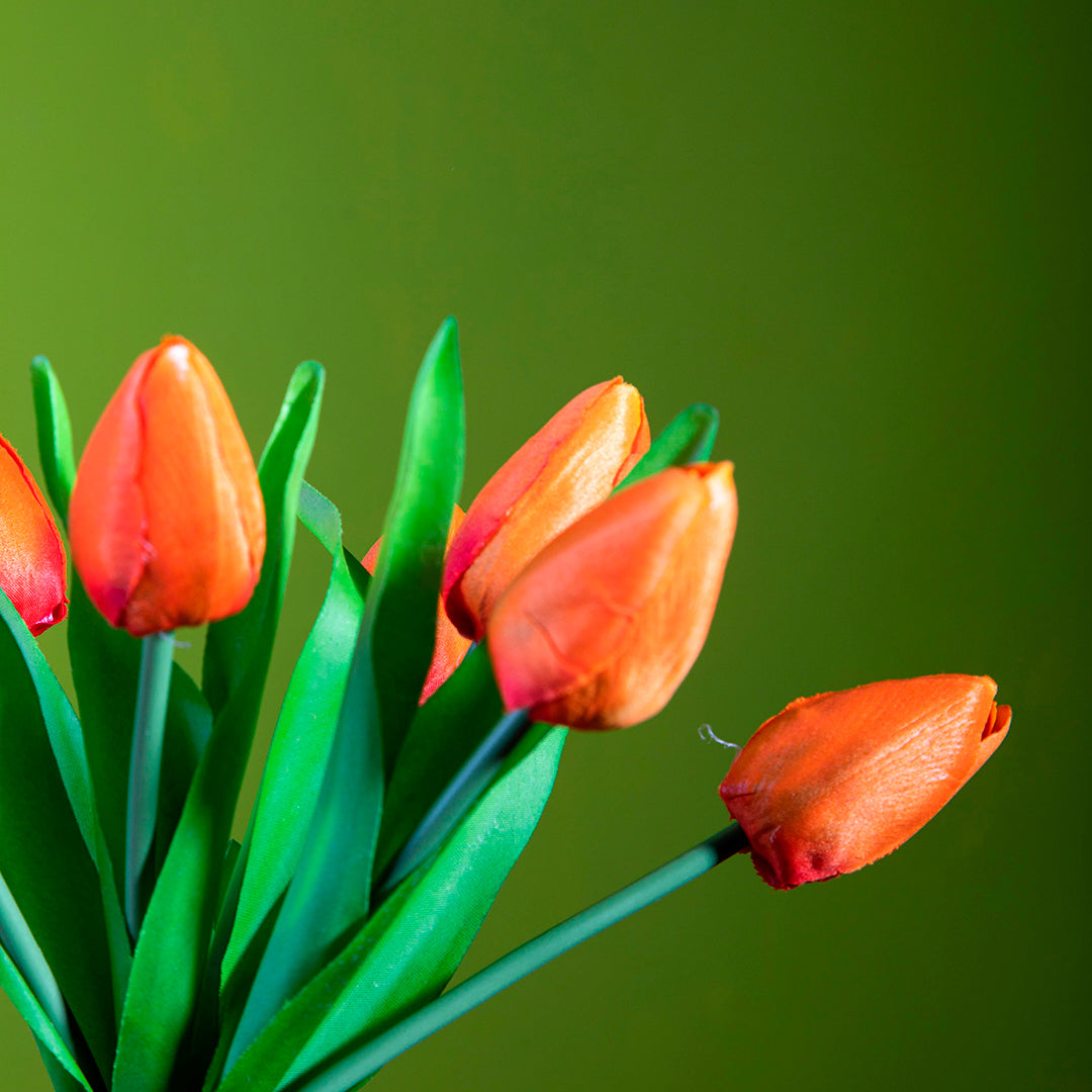Mazzo di 7 tulipani artificiali • 37 cm
