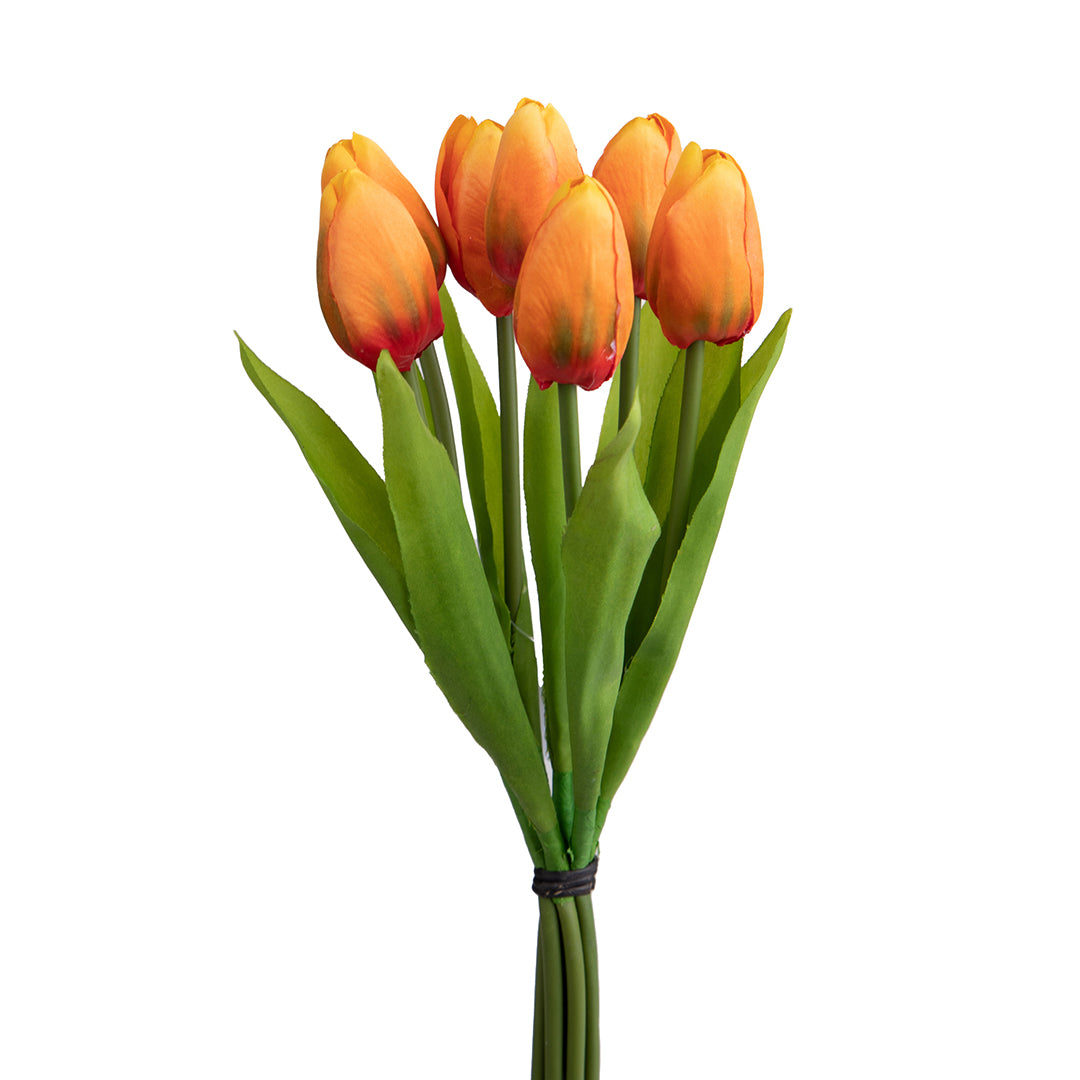 Mazzo di 7 tulipani artificiali • 37 cm