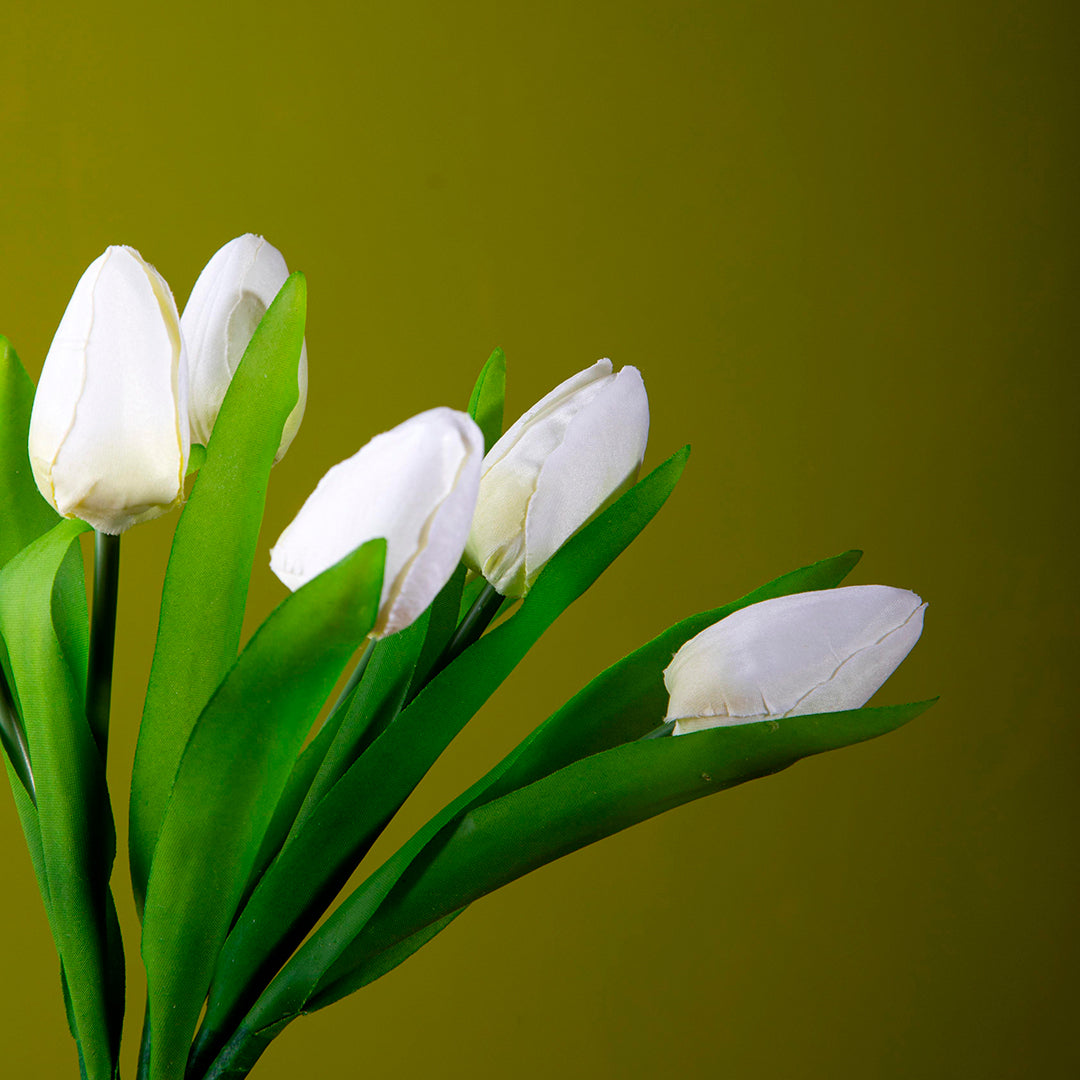 Mazzo di 7 tulipani artificiali • 37 cm