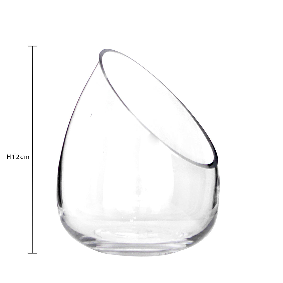 3 Pezzi • Vaso aperto obliquo • 12 cm