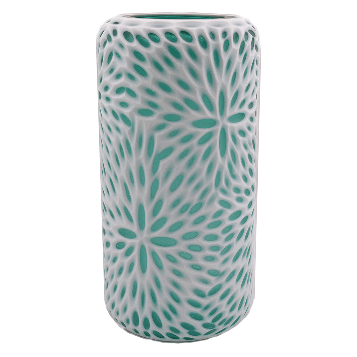 Vaso vetro sfaccettato • 24,5 cm