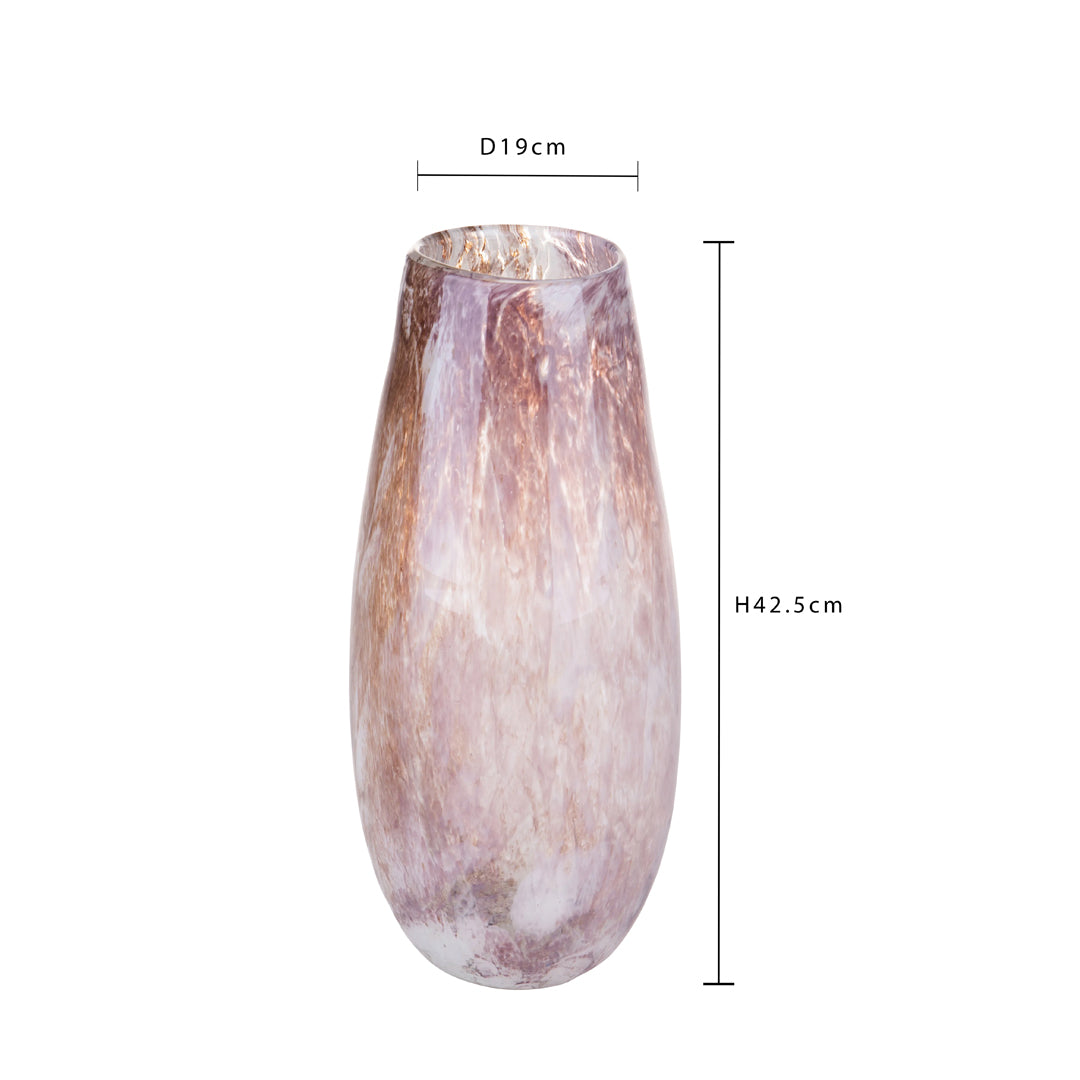 Vaso bicolor alto • 42 cm