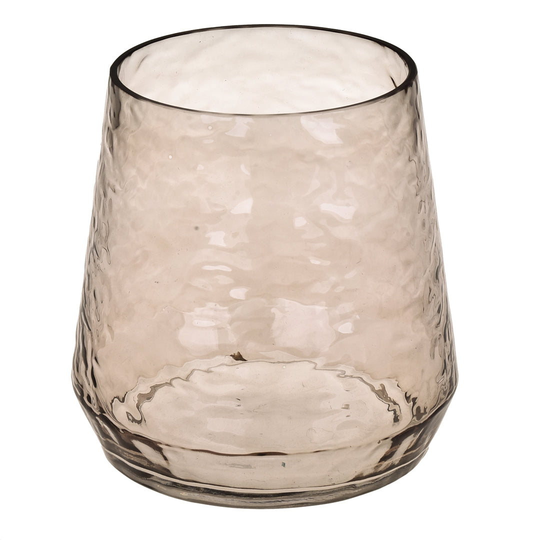 2 Pezzi • Vaso Porta Candela Onda • 15 cm