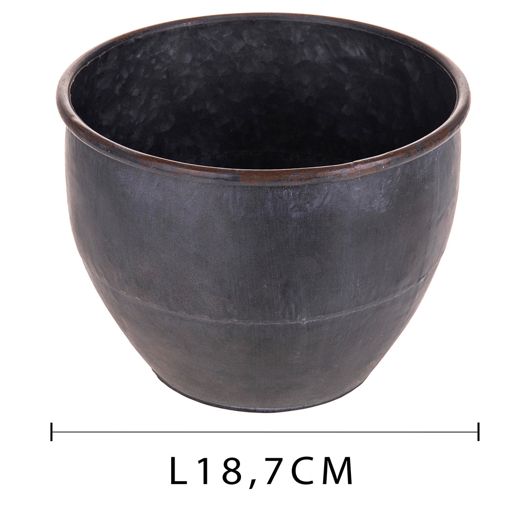 Cachepot metallo • 18 cm