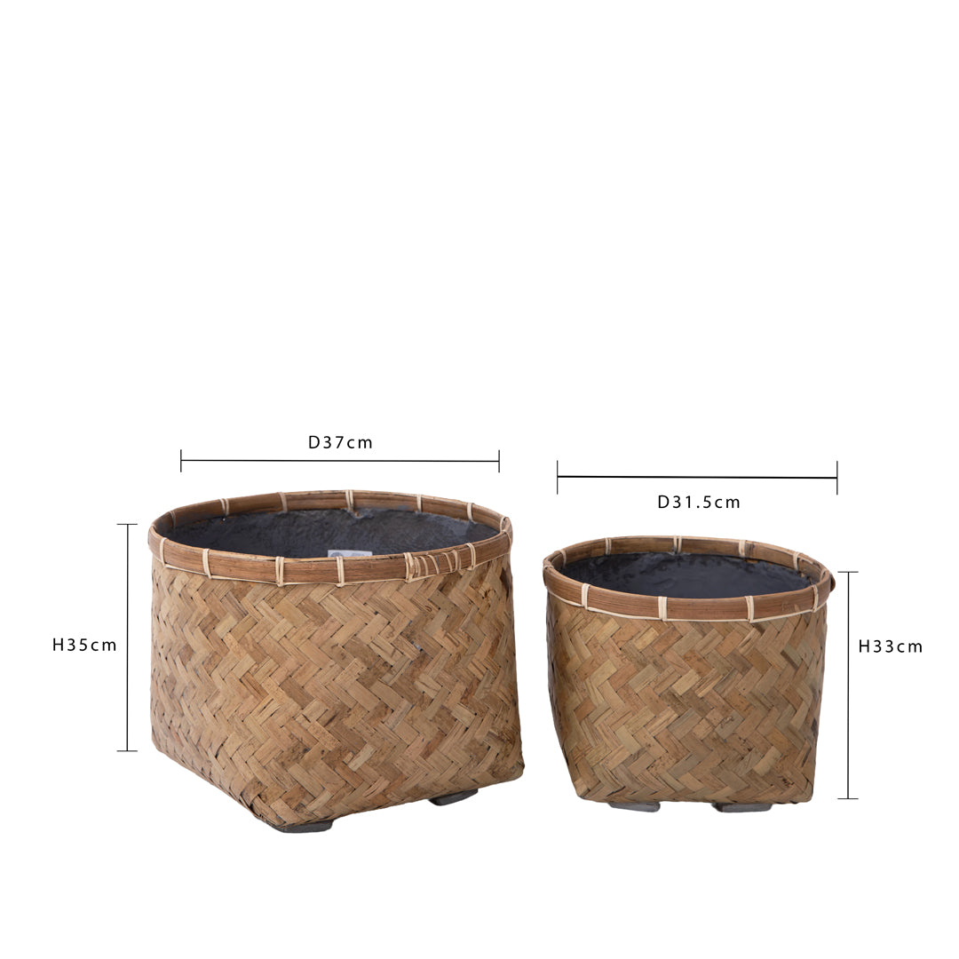 Set 2 cachepot • 29 cm