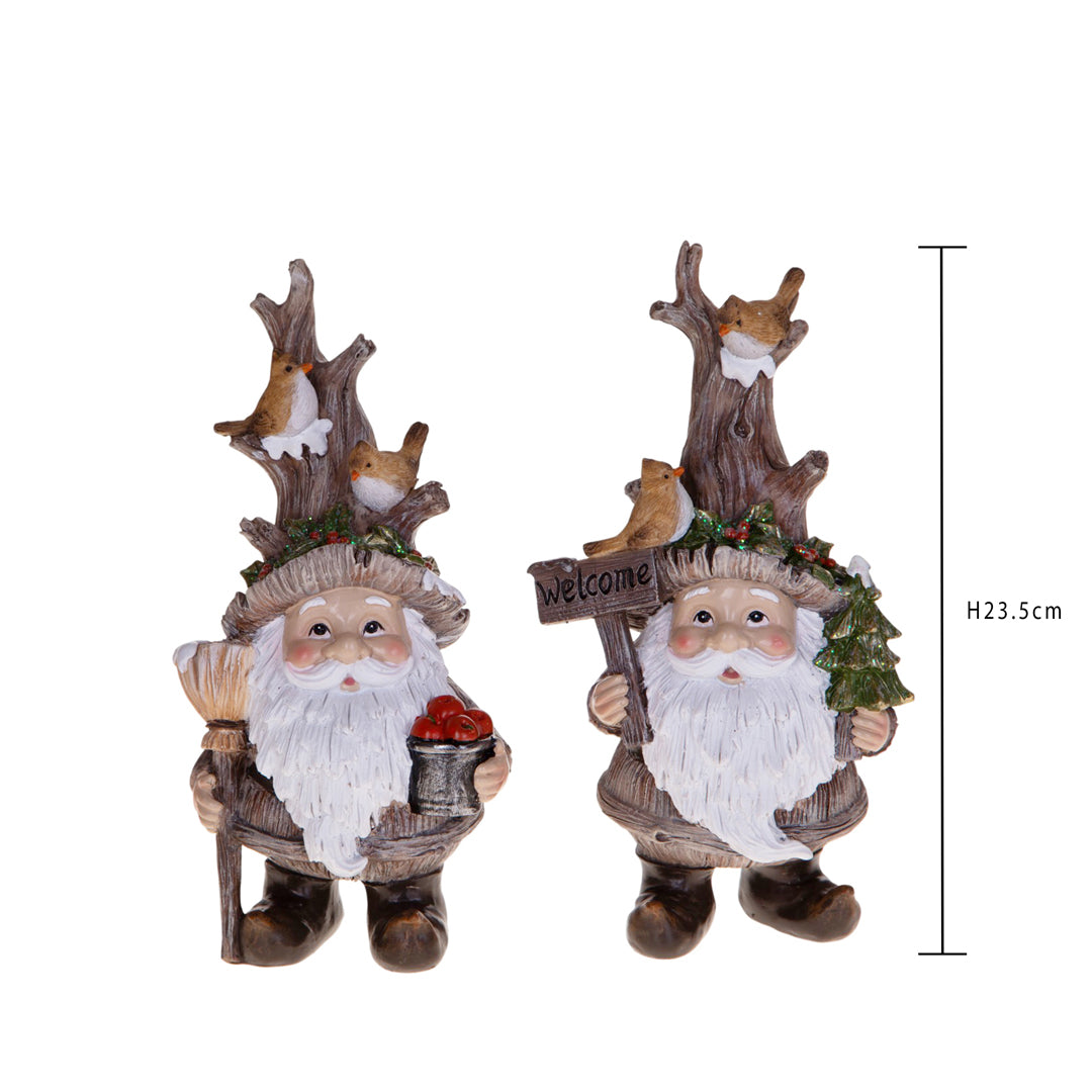 2 gnomi conAlbero natale • H 23,5 cm