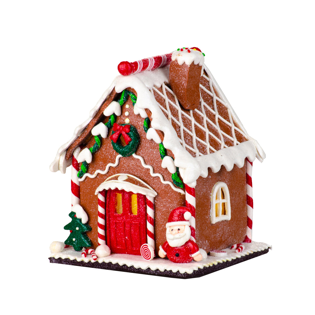 Casetta stile ginger bread led • 16 cm