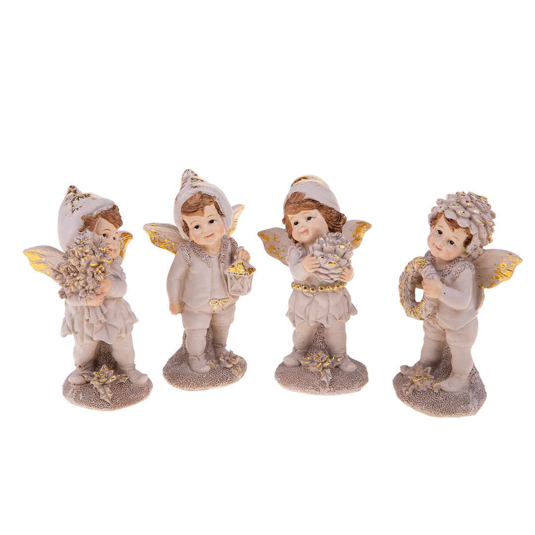 Set 4 fatine di natale • 11,5 cm