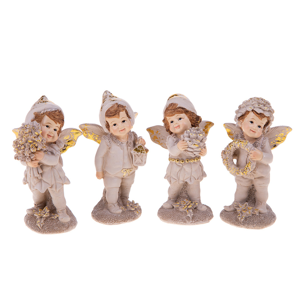 Set 4 fatine di natale • 11,5 cm