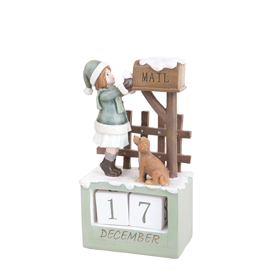 Calendario con bimba e cane • 22,5 cm
