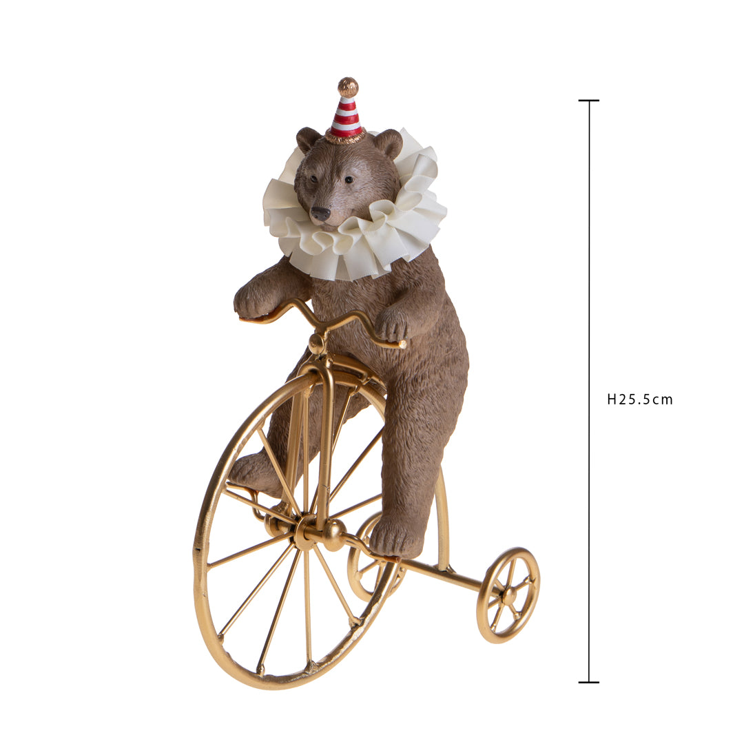 Orso circense con triciclo • H 25,5 cm