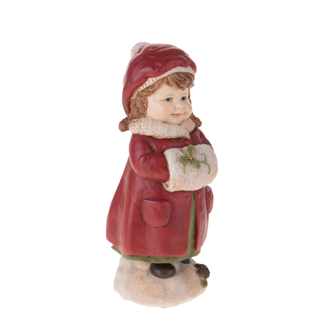Bambina con scaldamani • H 22,1 cm
