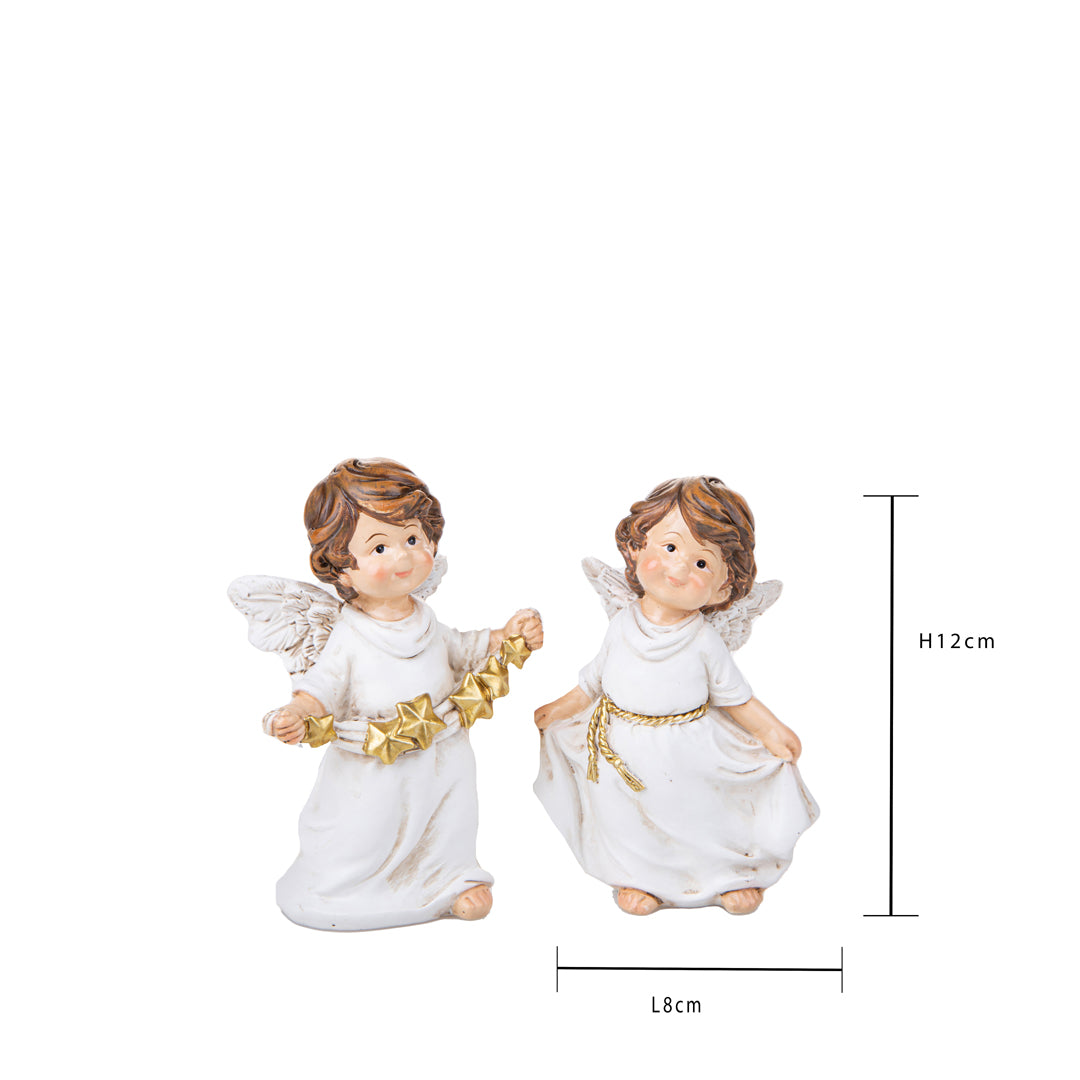 Angeli con stelle • H 12 cm