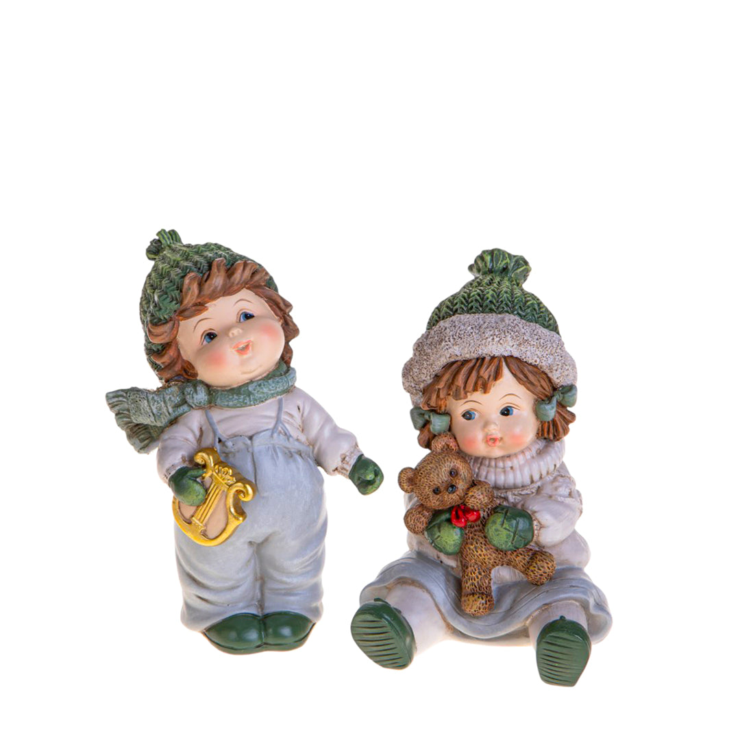 bimbi con cappello • H 11,7 cm