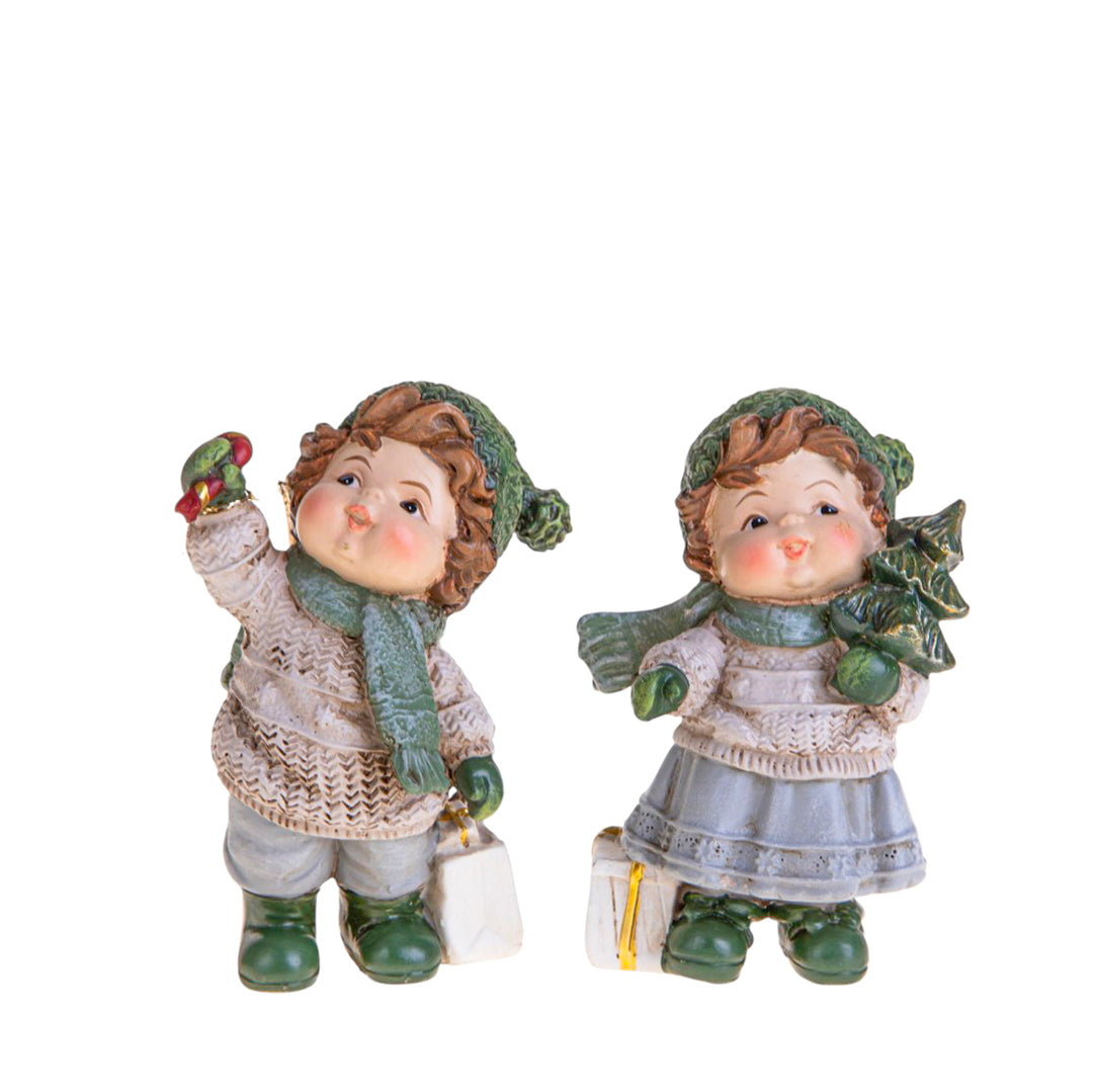 Bimbi con doni • H 9,2 cm