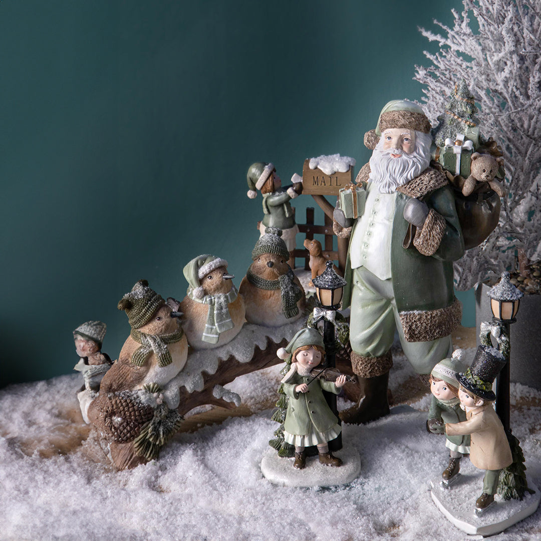 Babbo natale con sacco • 37 cm