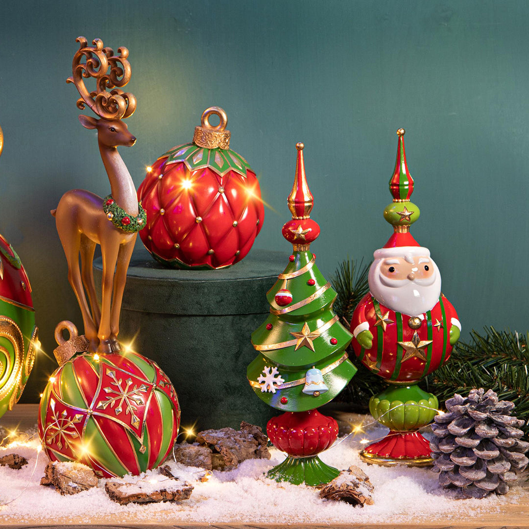 Puntale babbo natale • 33 cm