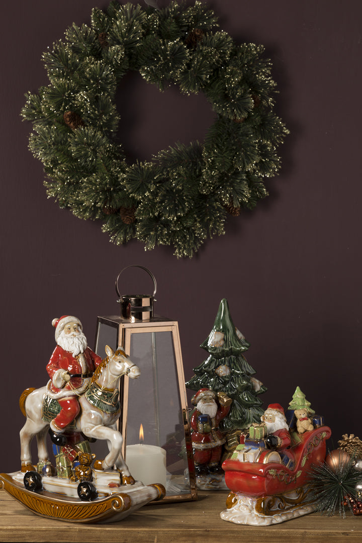 Babbo natale senza cavallo dondolo • H 36 cm