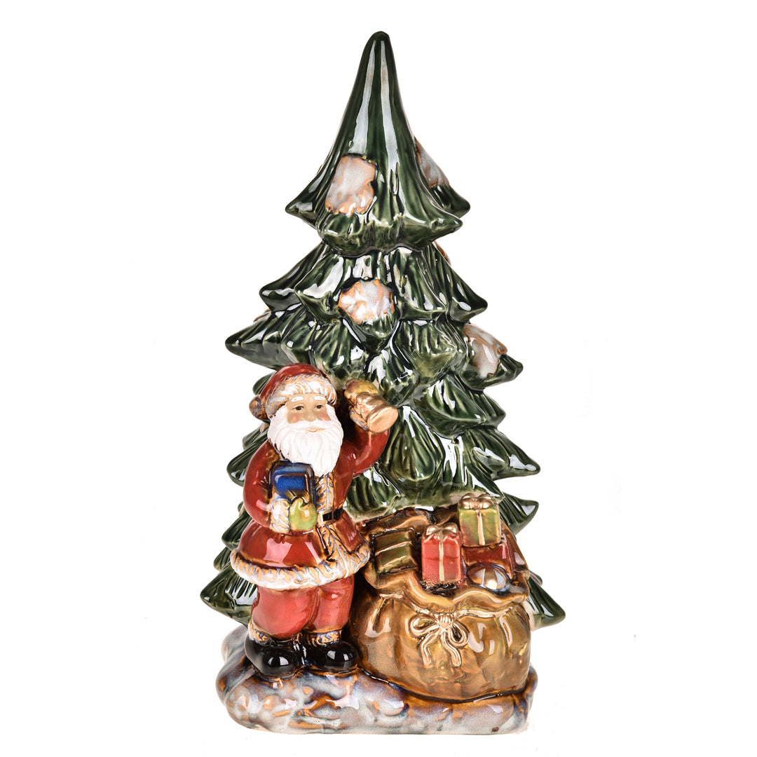 Babbo natale porcellana con • 37 cm