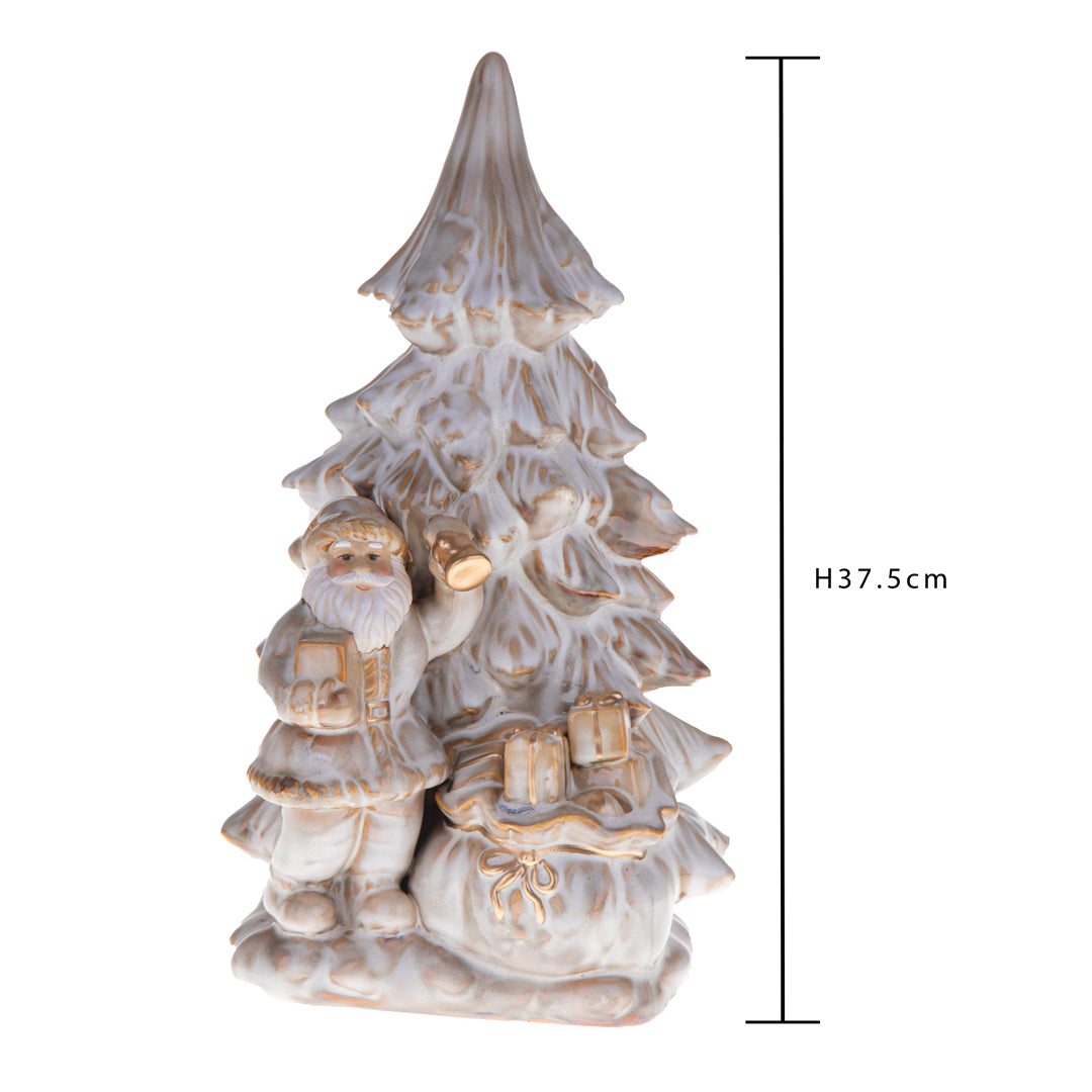 Babbo natale porcellana con • 37 cm