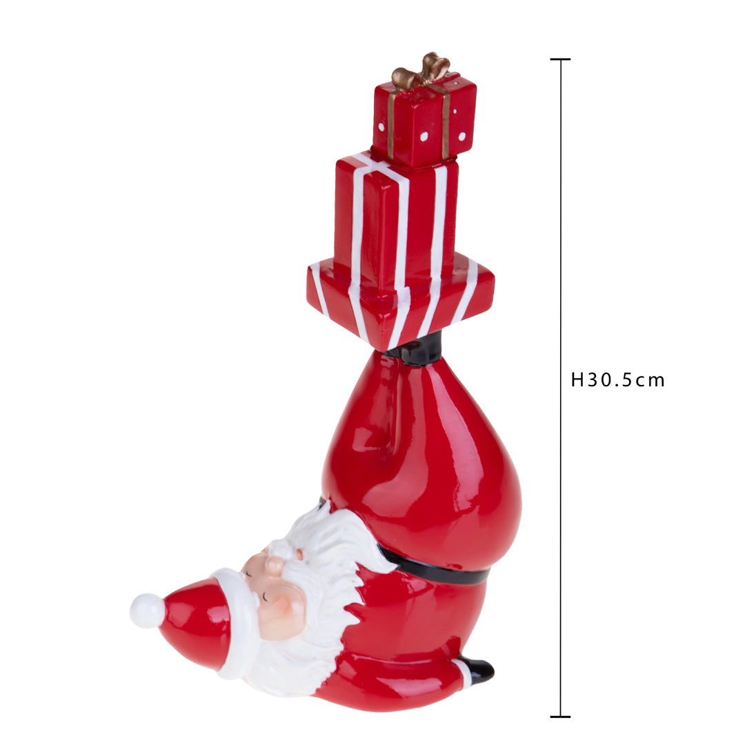 Babbo natale con pacchi dono • H 30,5 cm