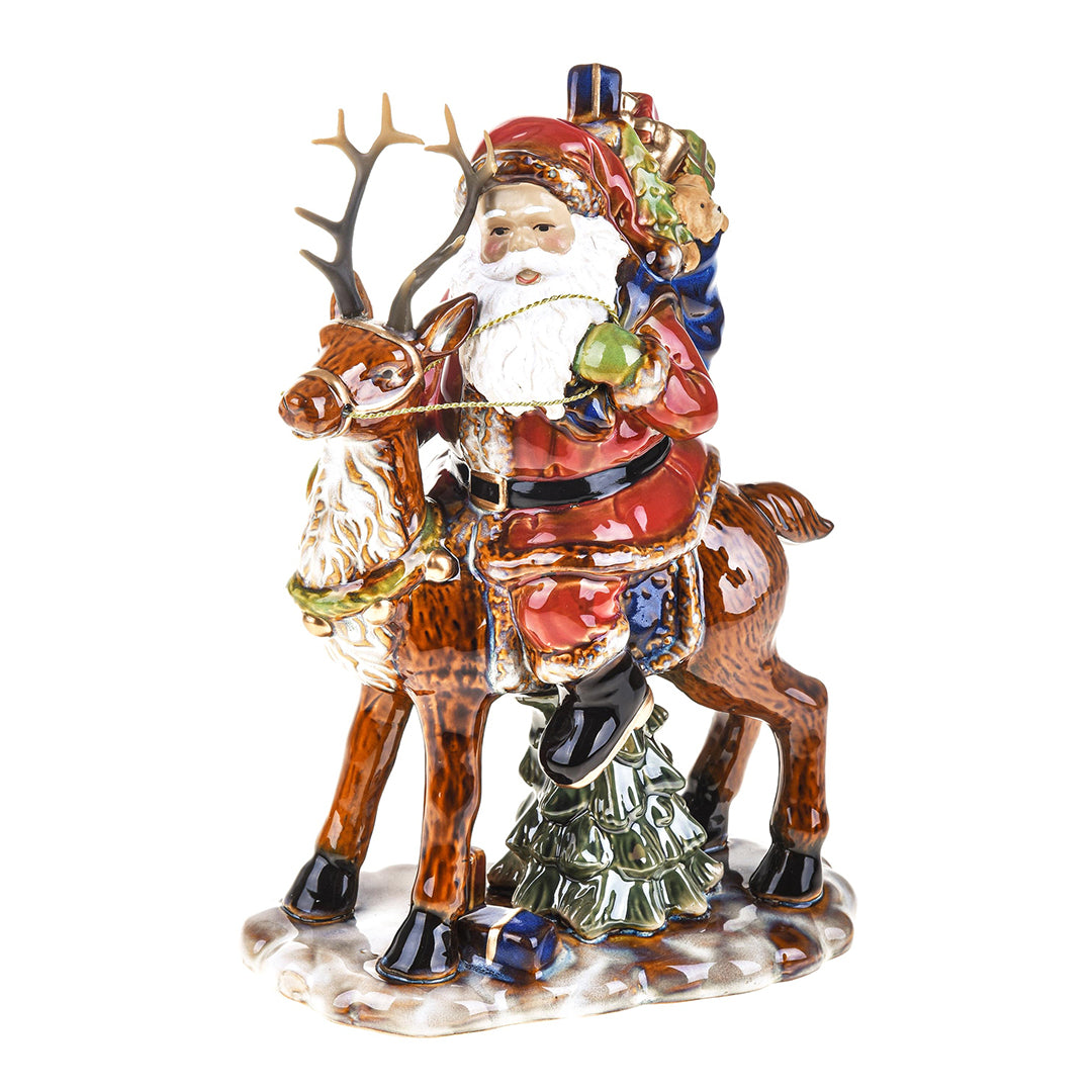 Babbo natale su renna • 22,5 cm