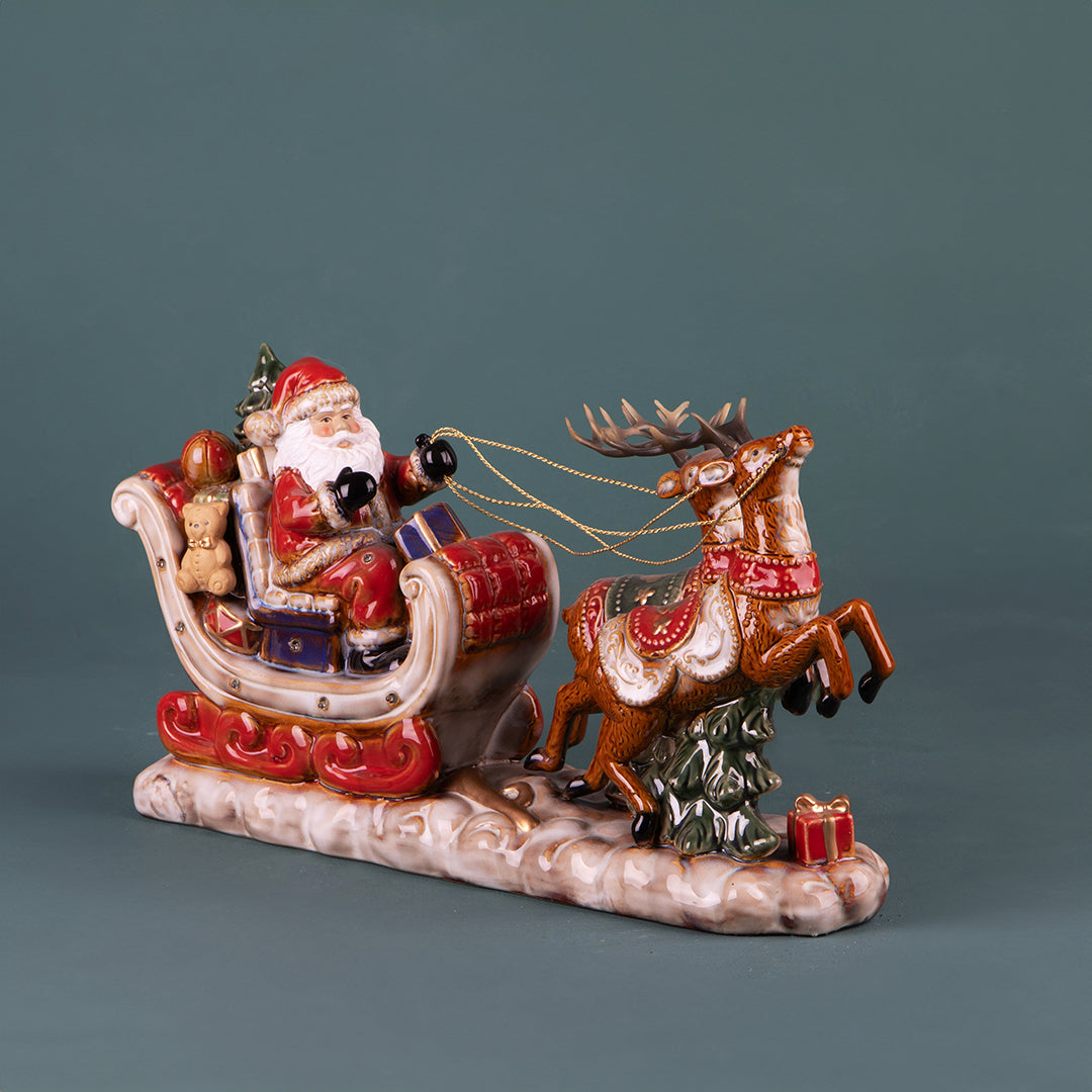 Babbo natale 44,5xh23 cm senza slitta • H 23 cm