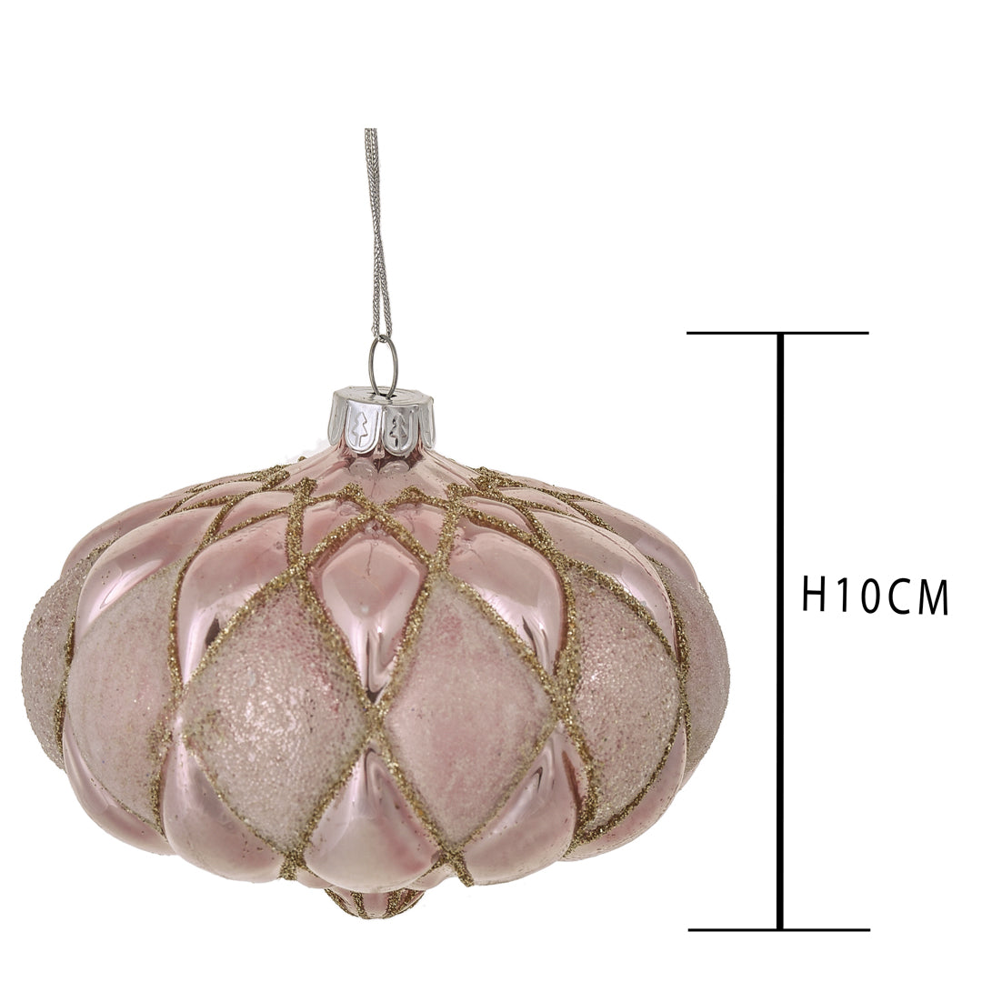 4 Pezzi • Cipolla Piatto con Rombi • 10 cm